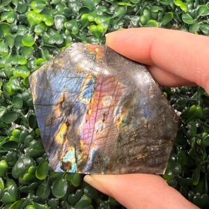 Flashy Black Rainbow Labradorite Free Form